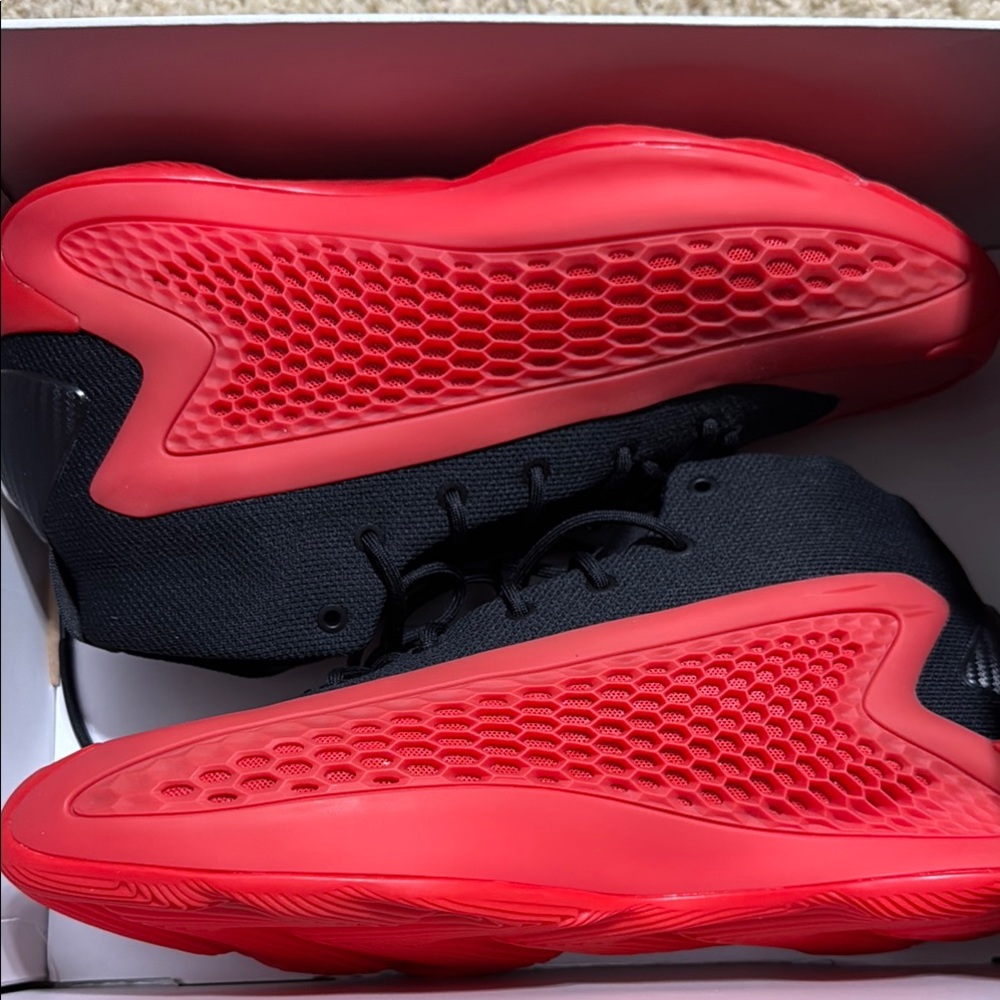 adidas Black and Red Athletic Shoes